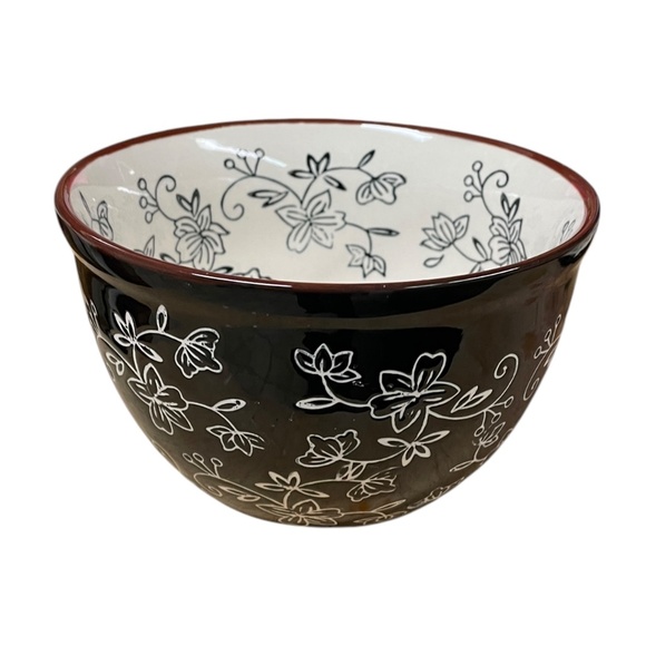 TEMPTATIONS Floral Lace soup / salad bowl, plate and spoon 24 oz - Picture 4 of 14